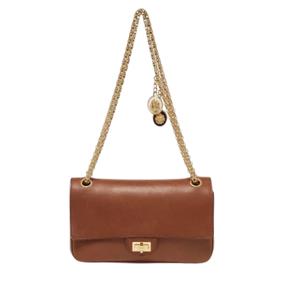 Chanel Vintage Pre-owned Leather shoulder-bags Brown Dames