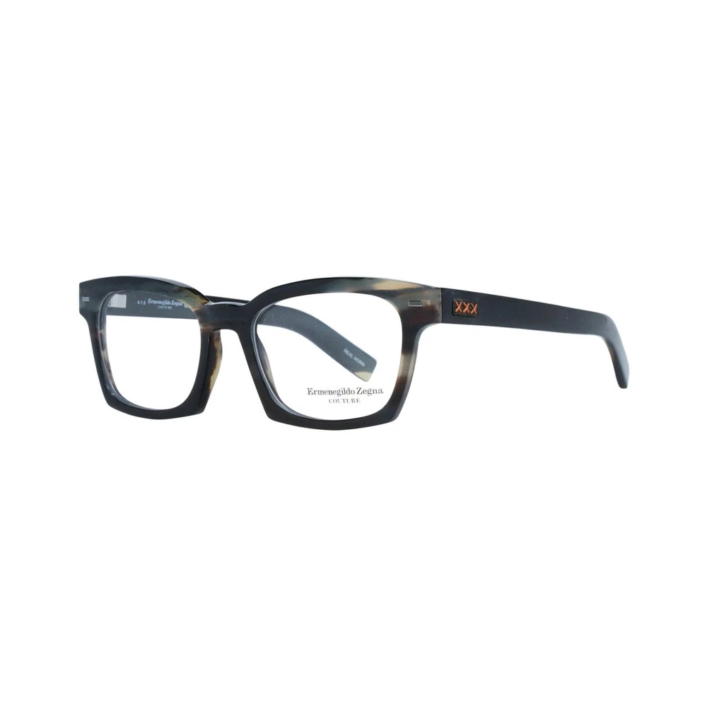 Ermenegildo Zegna Groene Hoorn Trapezium Optische Monturen Green Heren