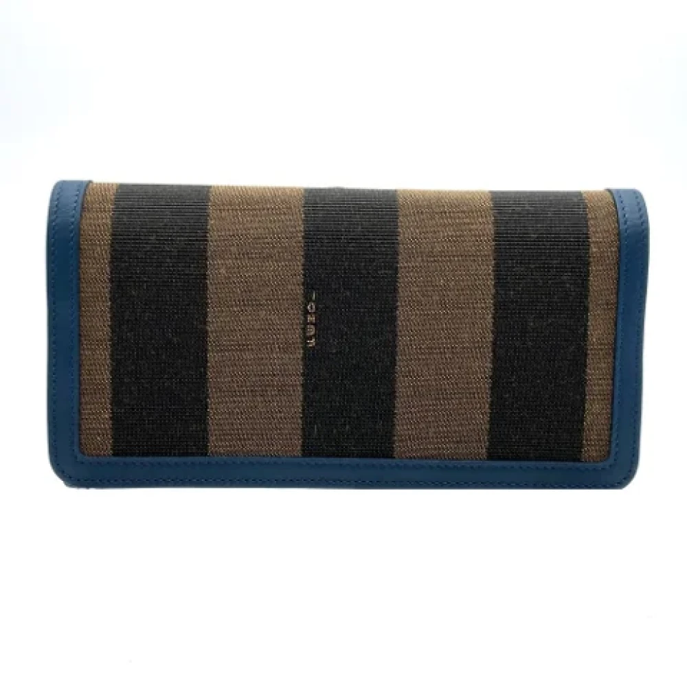 Fendi Vintage Pre-owned Canvas wallets Brown Dames