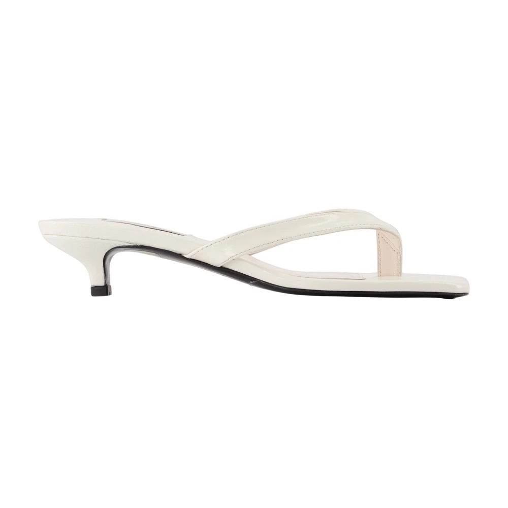 Totême White Heeled Mules, Female, 7 Uk, Heeled Mule Sandals
