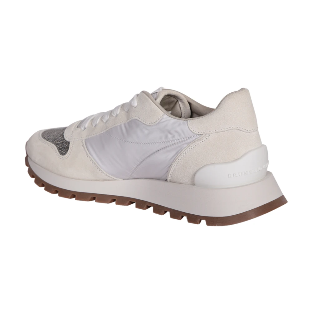 BRUNELLO CUCINELLI Elegante witte sneakers voor vrouwen White Dames