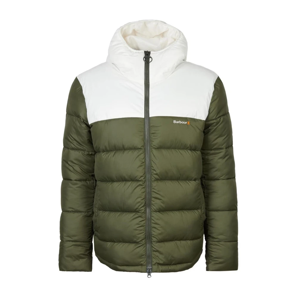 Barbour Bos Gewatteerde Jas Rits Logo Green Heren