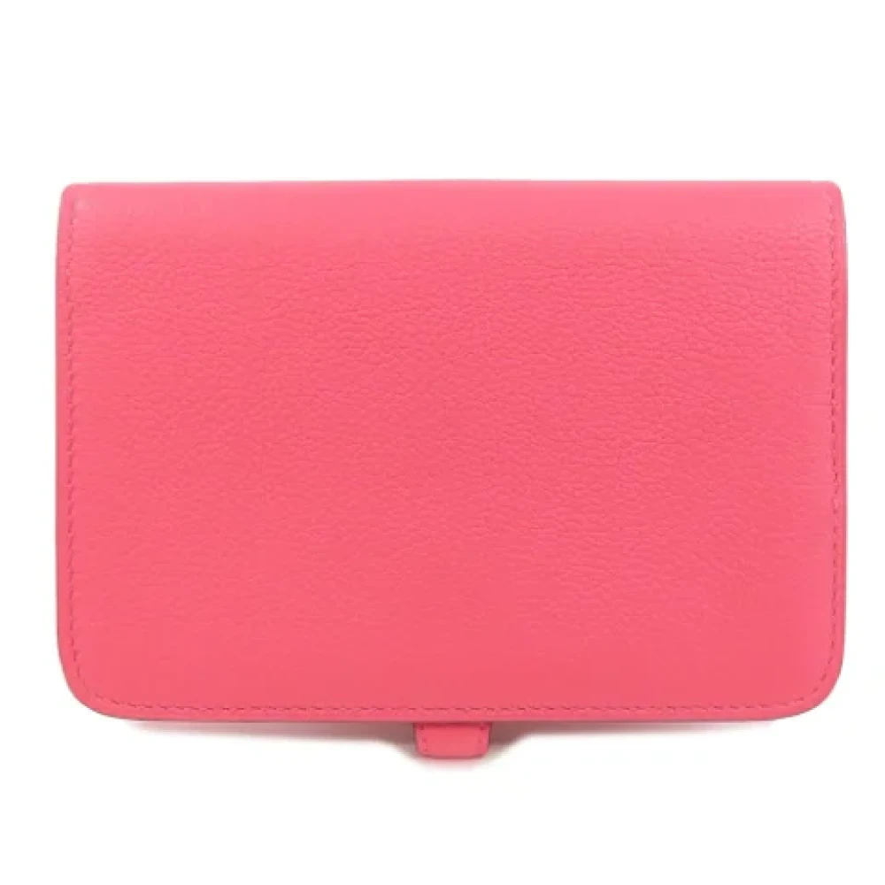 Hermès Vintage Pre-owned Fabric wallets Pink Dames