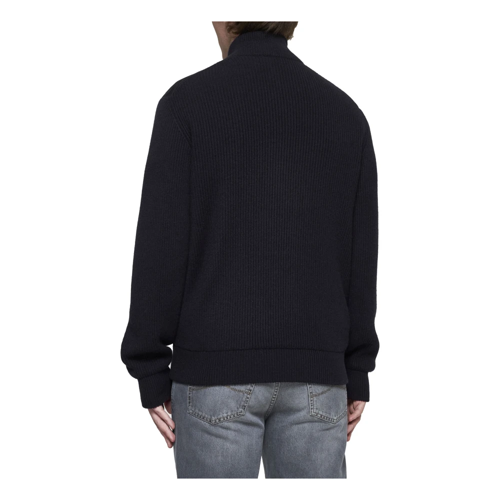 BRUNELLO CUCINELLI Navy Blauw Suède Bomberjack Blue Heren