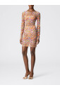 robe-longue-en-tulle-a-manches-longues-chevron-multicolore