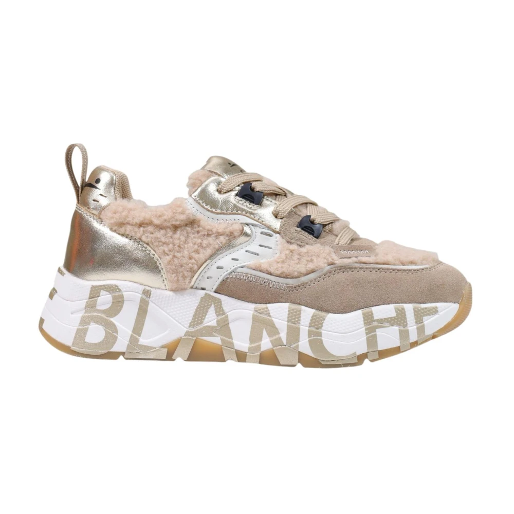 Voile Blanche Beige Sneakers, Female, 3 Uk, Club105 Trainers