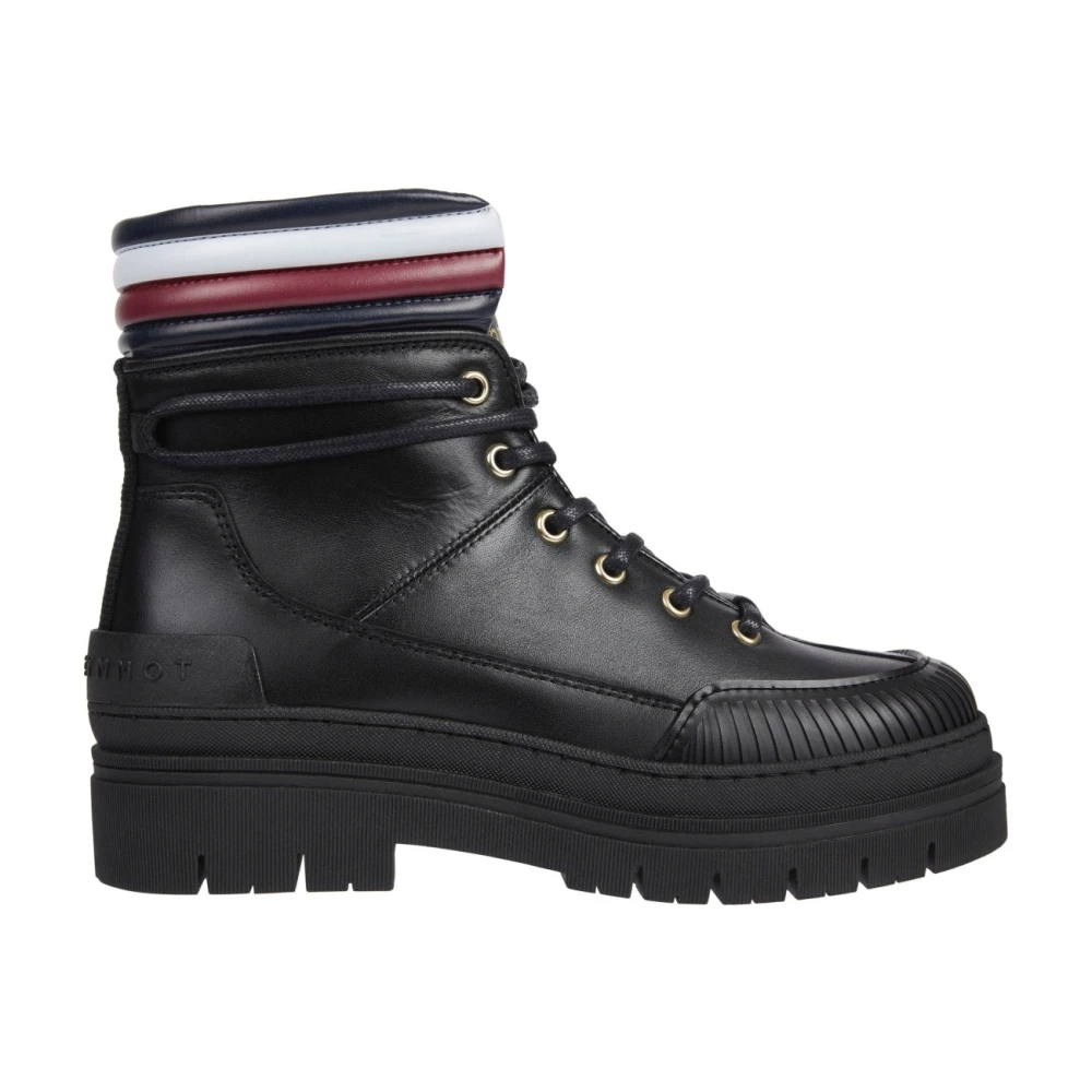 Tommy Hilfiger Women's Black Corporate Outdoor Ankle Boots