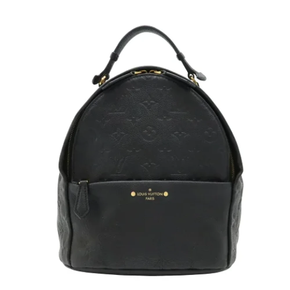 Louis Vuitton Vintage Pre-owned Leather backpacks Black Dames