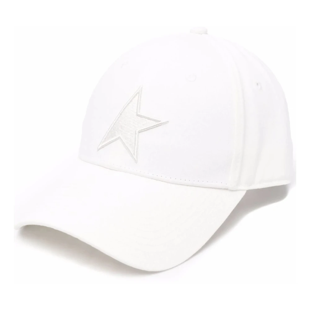 Golden Goose Herren Weiß Star Baseball Cap