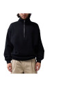 sweat-a-capuche-logo-half-zip-noir