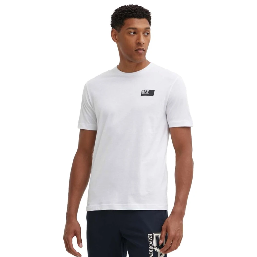 Armani Grafische SS T-shirt in wit White Heren