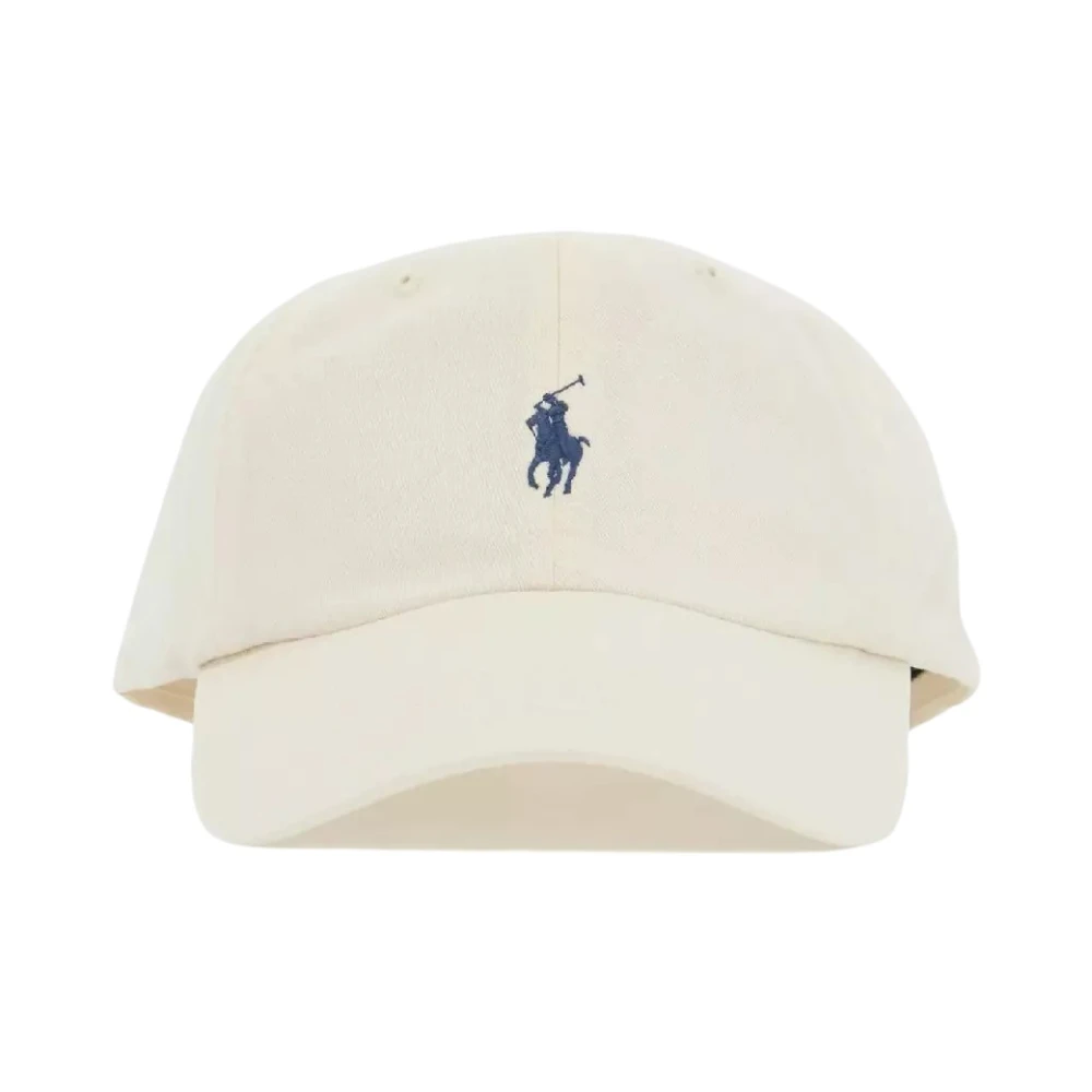 Ralph Lauren Krämig keps med skärm och logotyp White, Dam