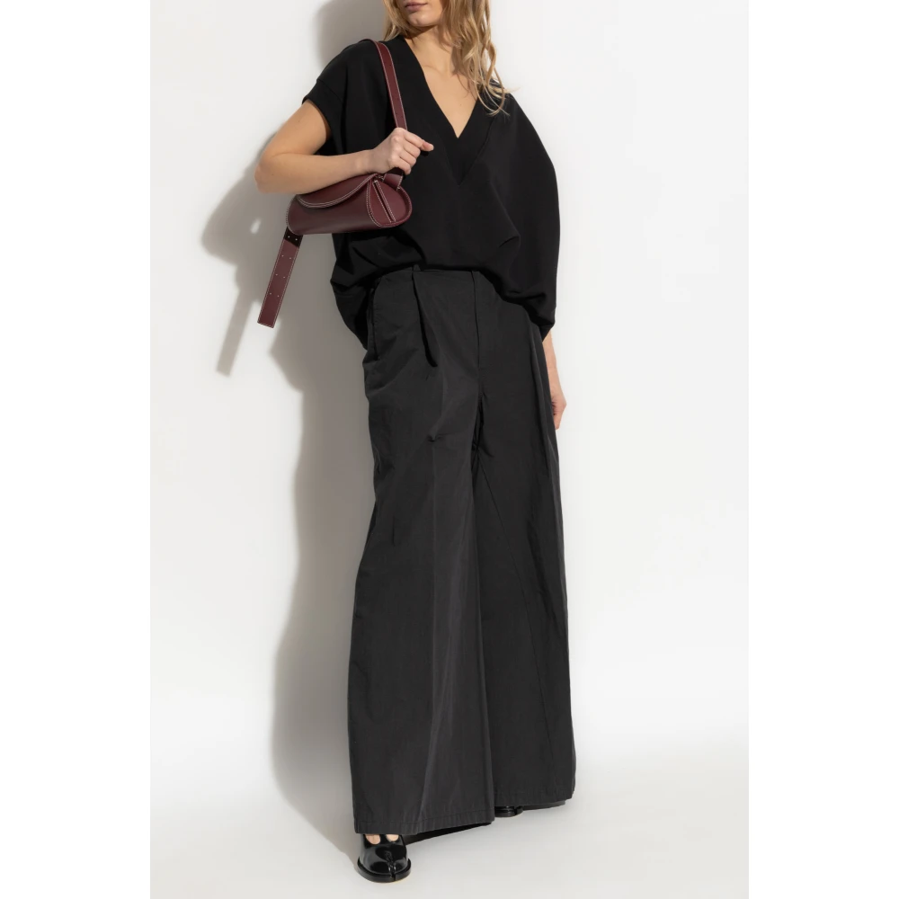 Maison Margiela Wijde broek Black Dames