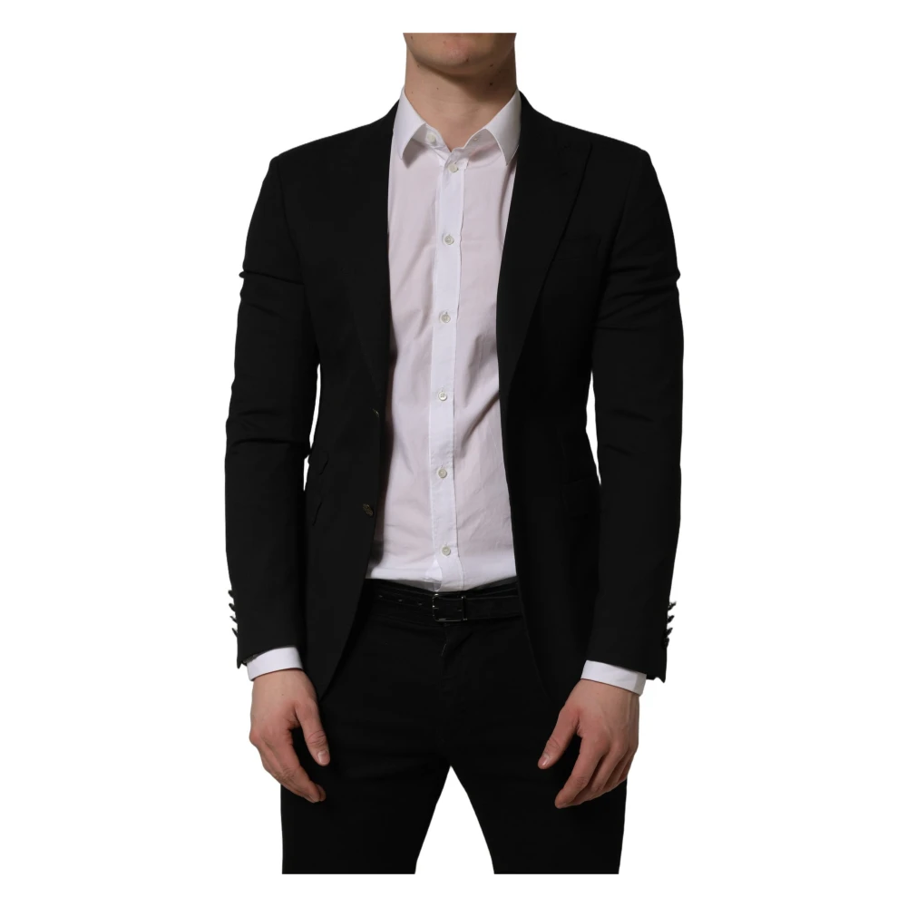 Dolce & Gabbana Men's Black Blazers, Xl, Blazer Suit