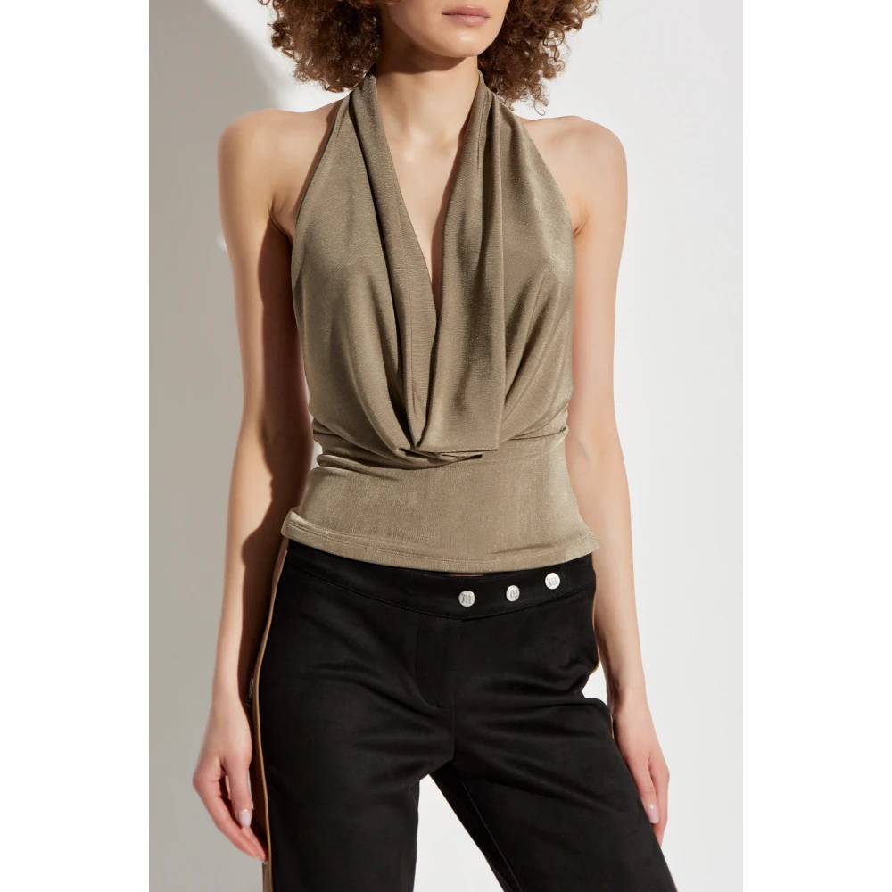 Misbhv Top zonder rug Beige Dames