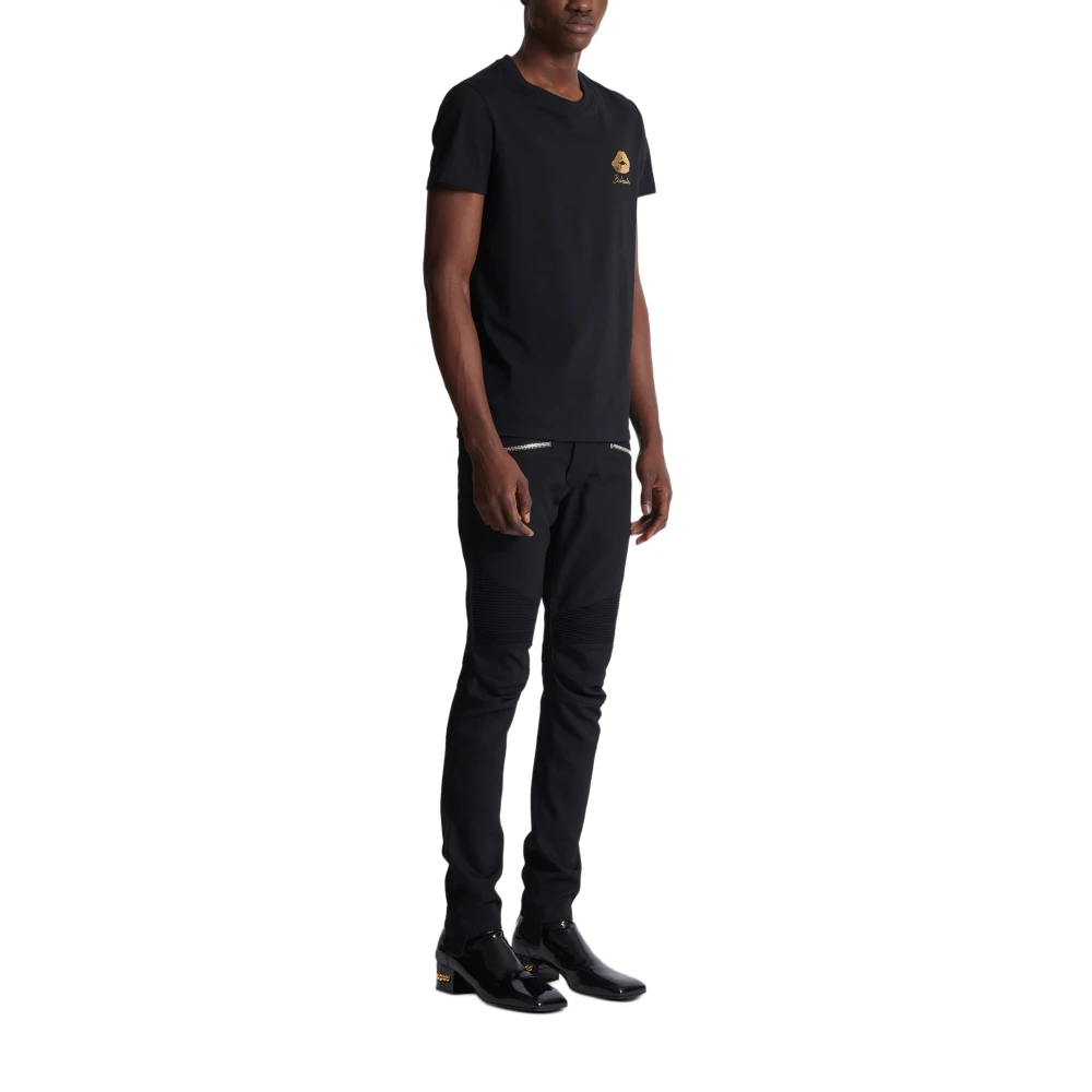 Balmain T-shirt met Kiss print Black Heren