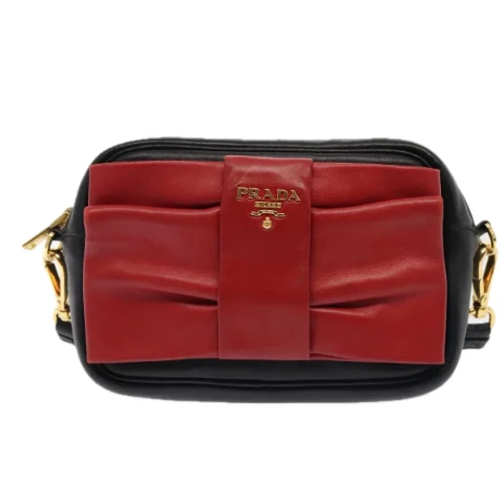 Prada Vintage Pre-owned Leather prada-bags Red Dames