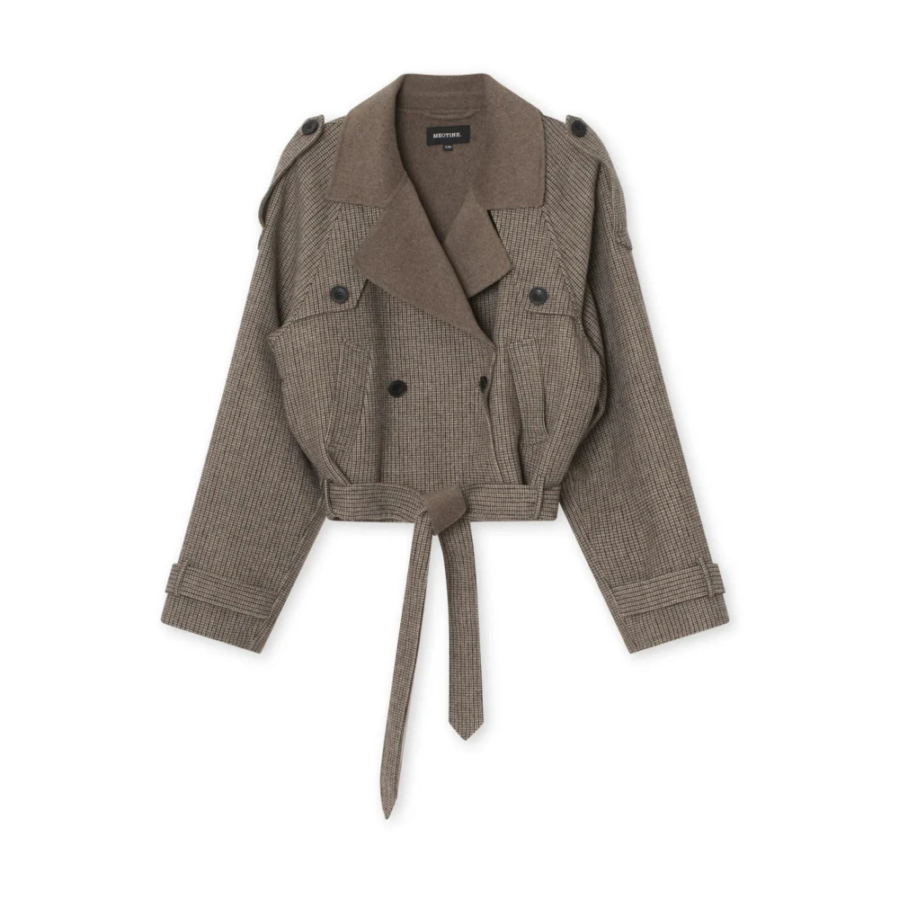 Rutete Trenchcoat - Beige