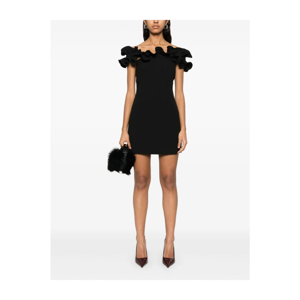 Rotate Birger Christensen Zwarte Rotate Jurk Collectie Black Dames