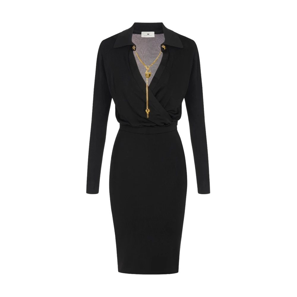 Elisabetta Franchi Donna Nero Abiti, L, New, - Immagine 3