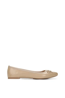 Damers beige ballerinaskor