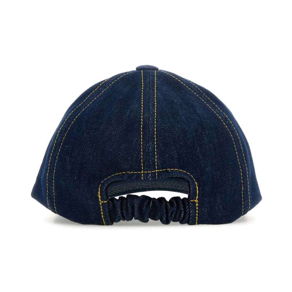 Patou Blauwe denim baseballpet Blue Dames