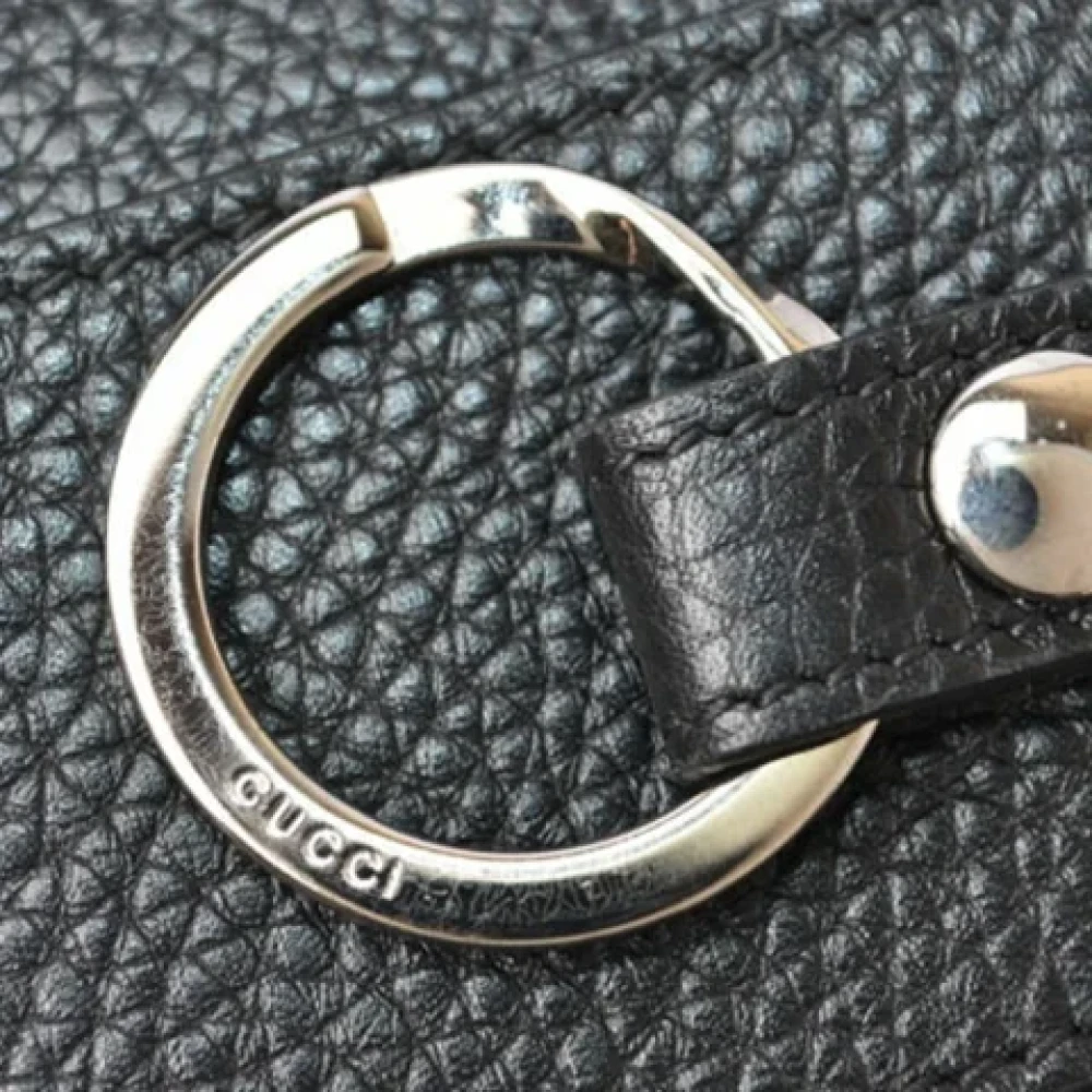 Gucci Vintage Pre-owned Leather key-holders Black Dames