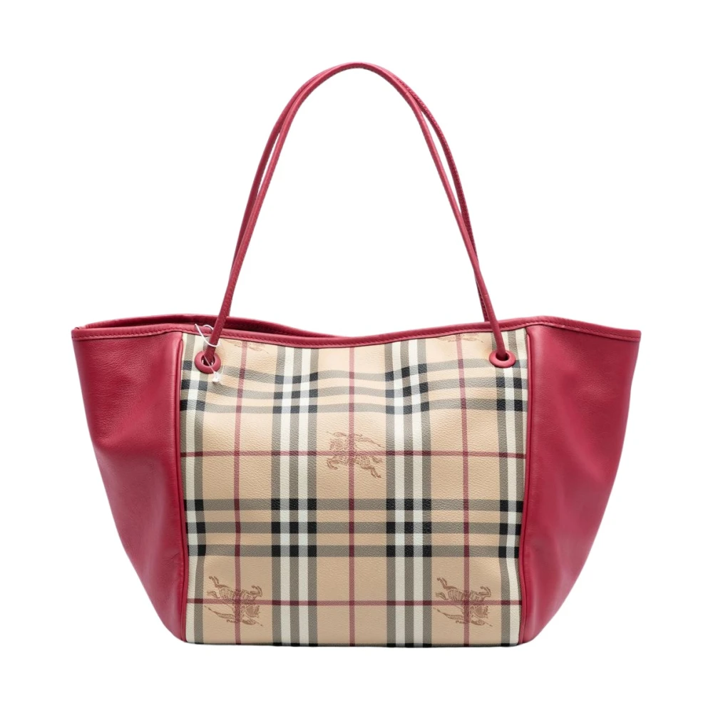 Burberry Vintage Women's Brown Pre-Owned Carryall Tote Bag