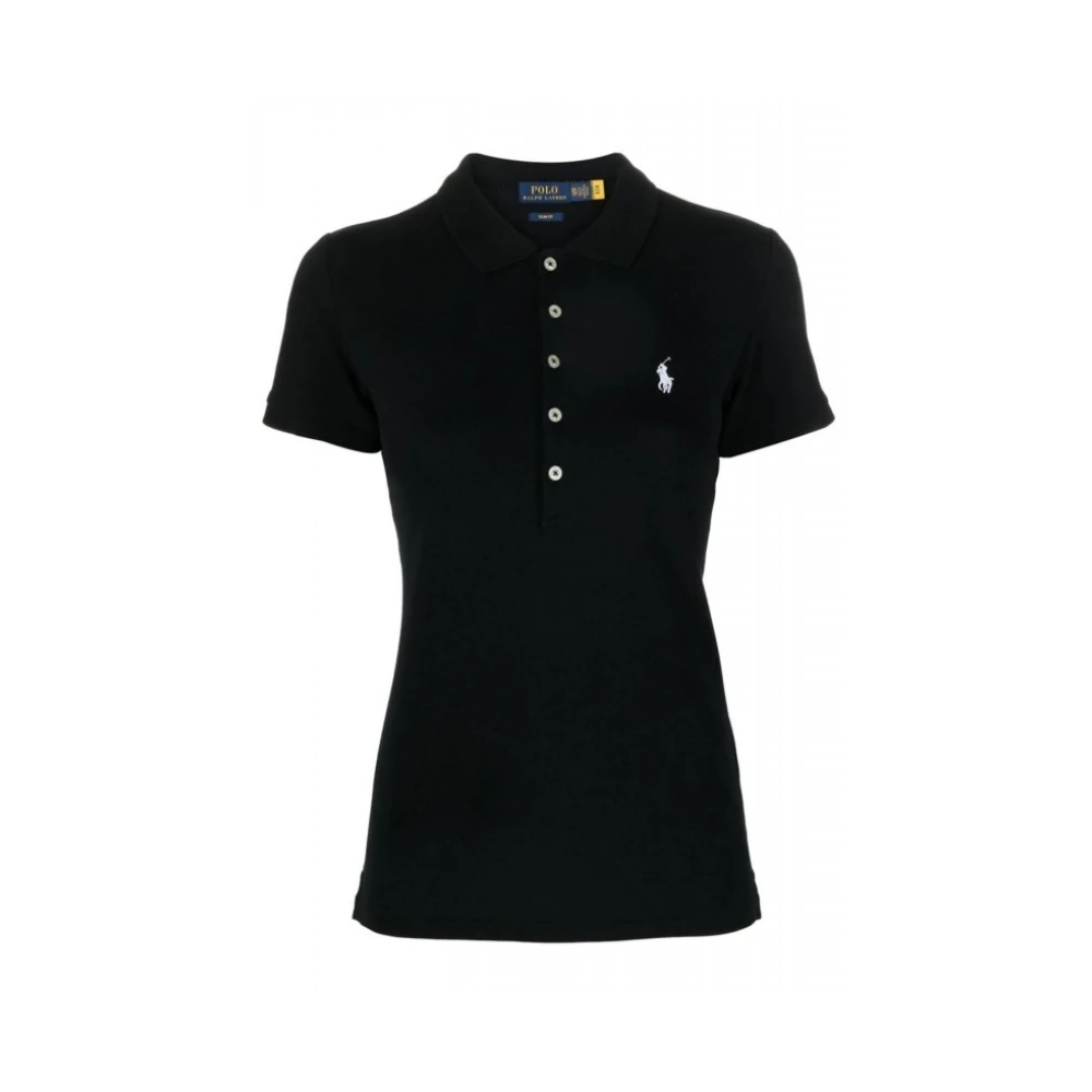 Ralph Lauren Kvinno Svart Toppar Dam, S, Polo Shirts