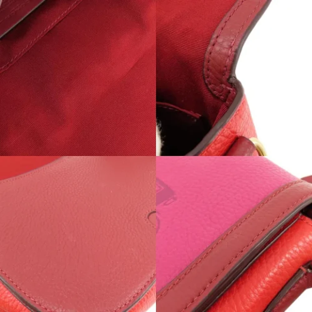 Coach Pre-owned Leather shoulder-bags Red Dames