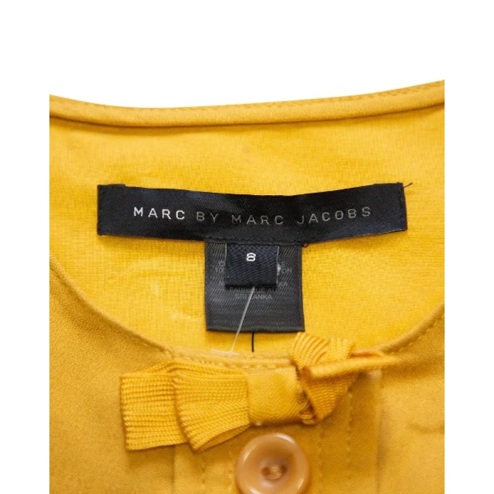 Marc Jacobs Pre-owned Silk dresses Yellow Dames