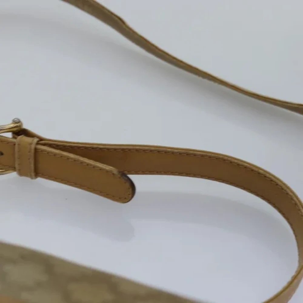 Celine Vintage Pre-owned Canvas shoulder-bags Beige Dames
