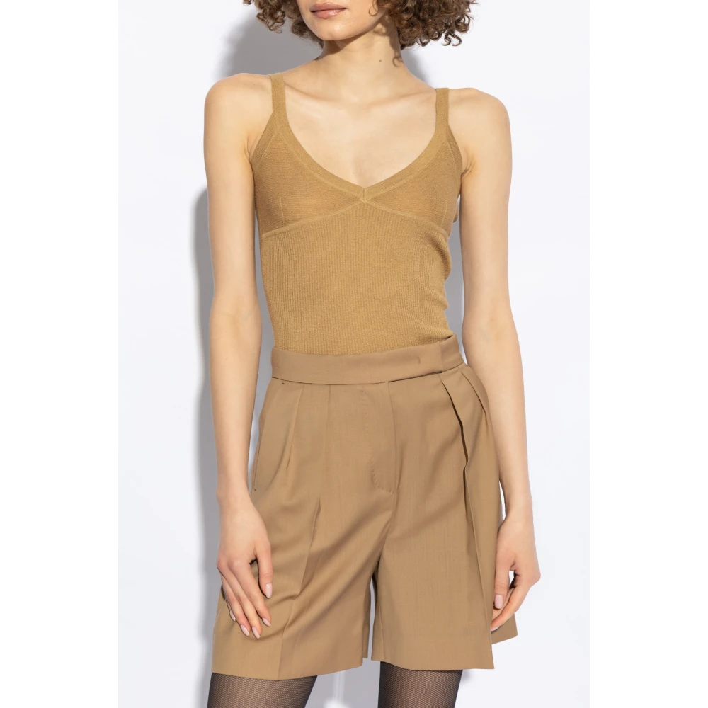 Max Mara Top Gallura Beige Dames