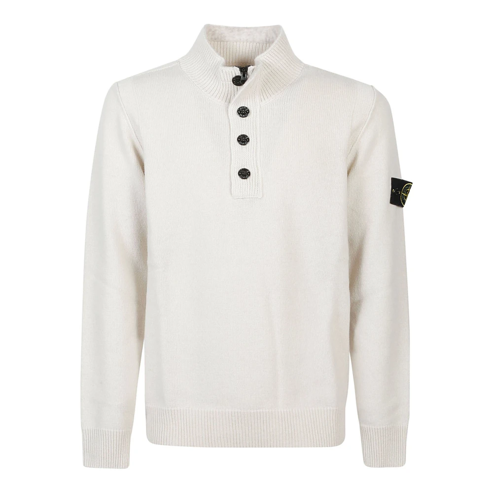 Stone Island Gips Sweater White Heren