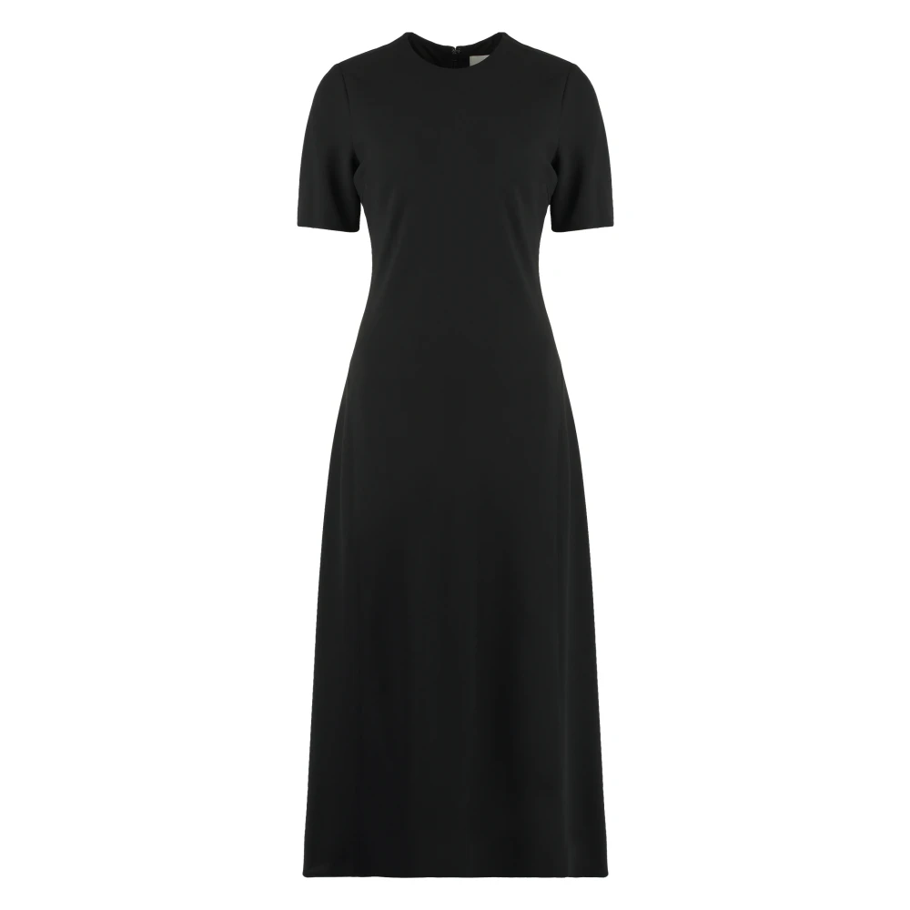 Calvin Klein Wijdvallende Crepe Jurk Polyester Black Dames