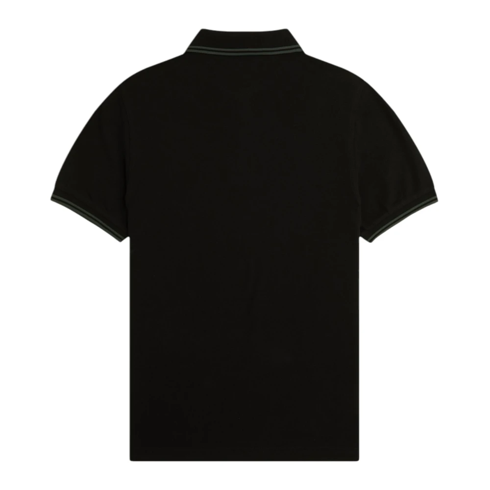 Fred Perry Klassieke Twin Tipped Polo Zwart Black Heren