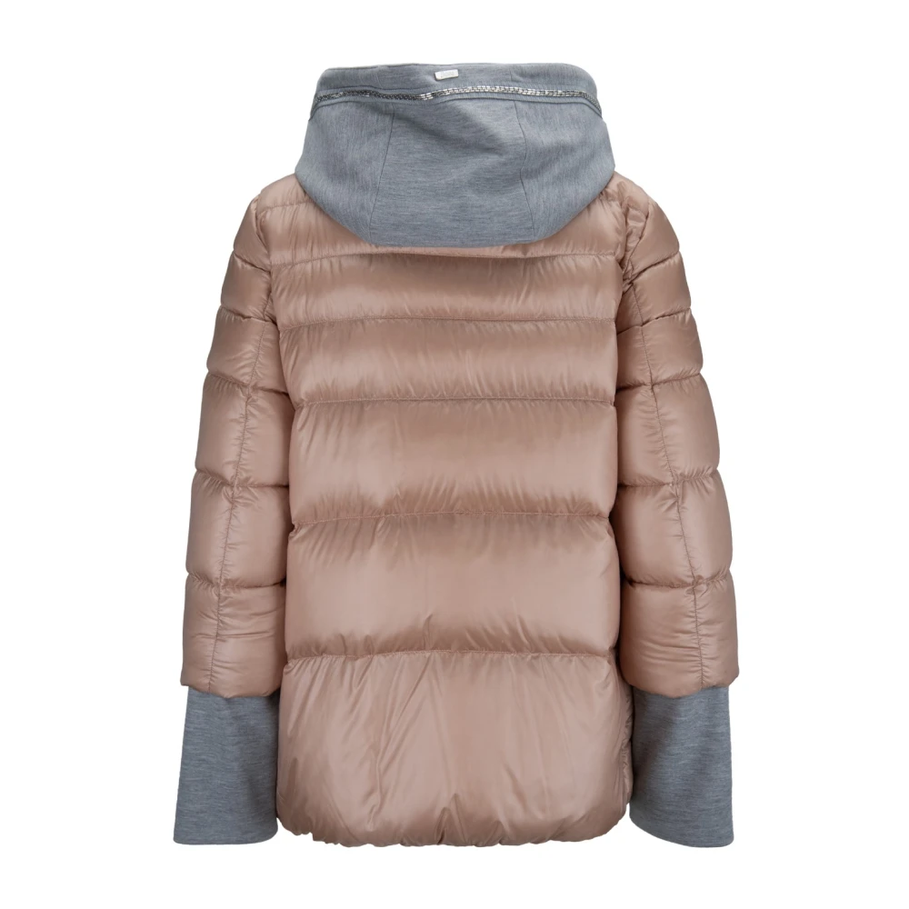 Herno Korte donsjas met automatische knoop rits Brown Dames