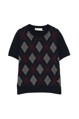 Merino Ull Argyle-tröja