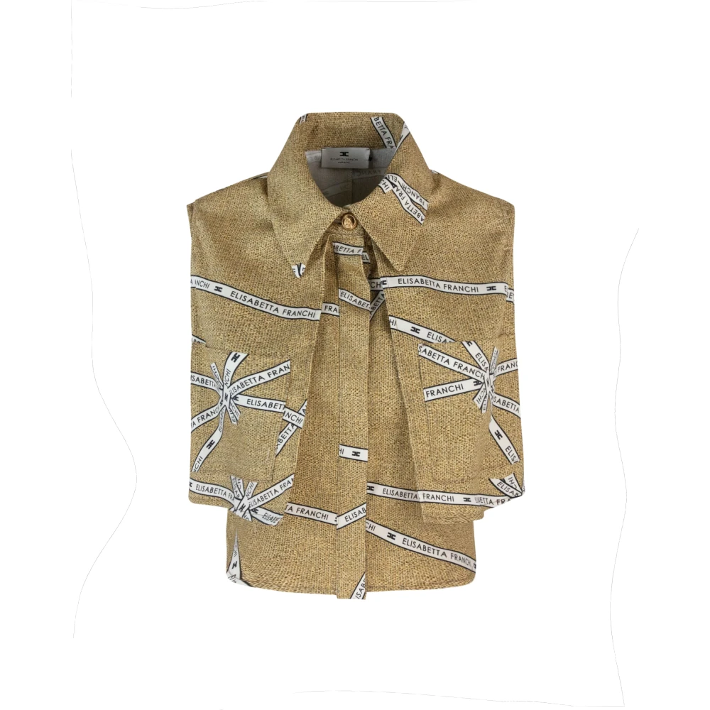 Jackets > Vests - - Elisabetta Franchi - Modalova