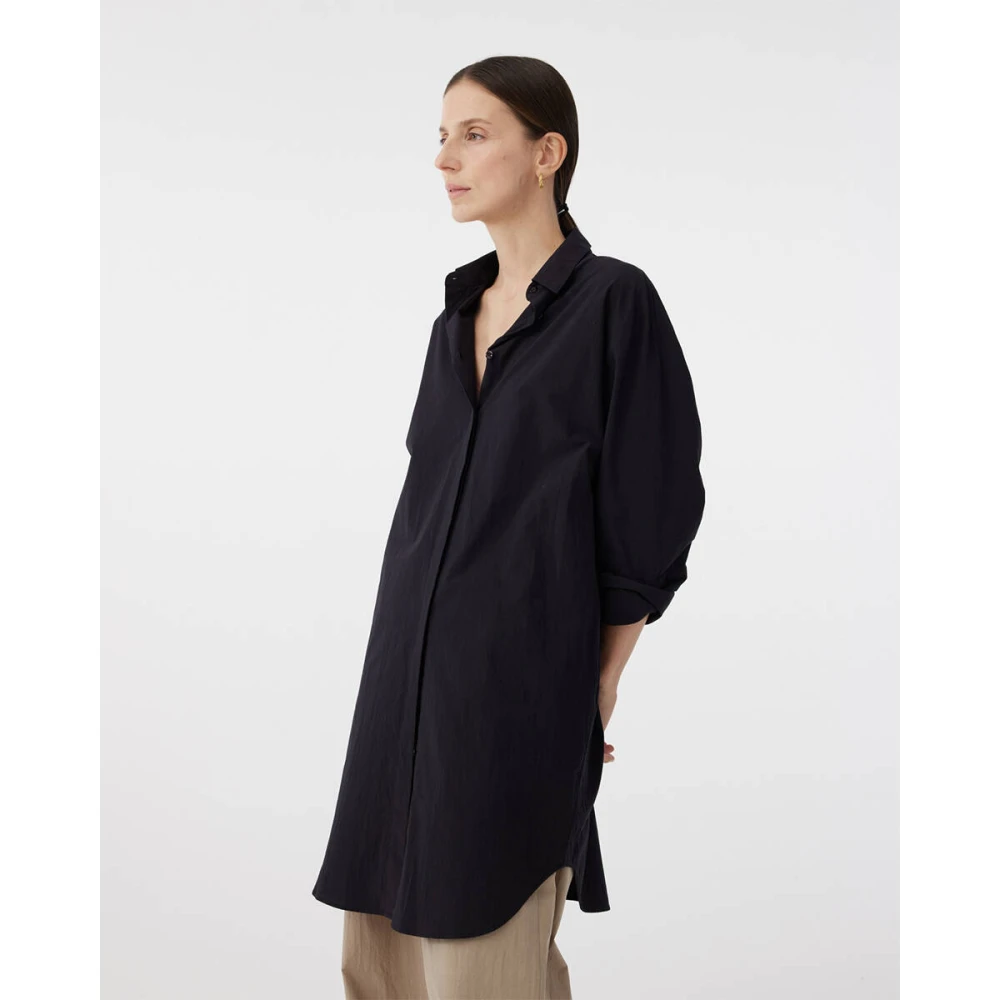 Knit-ted Poppy Korte Mouw Blouse Black Dames