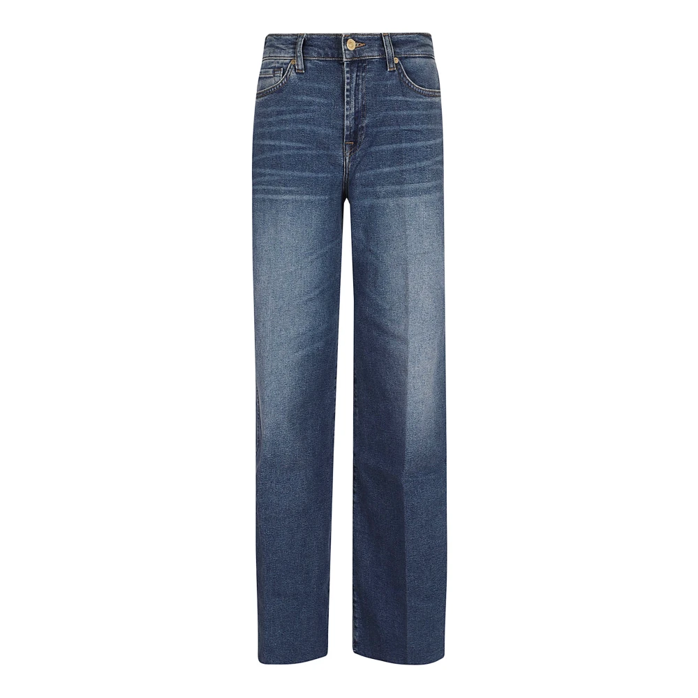 7 For All Mankind Blauwe Elephant Flare Jeans Blue Dames
