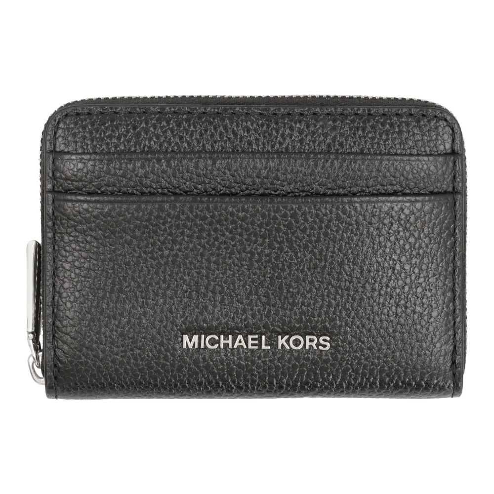 Michael Kors Portemonnee van Gegranuleerd Leder met Rits Black Dames