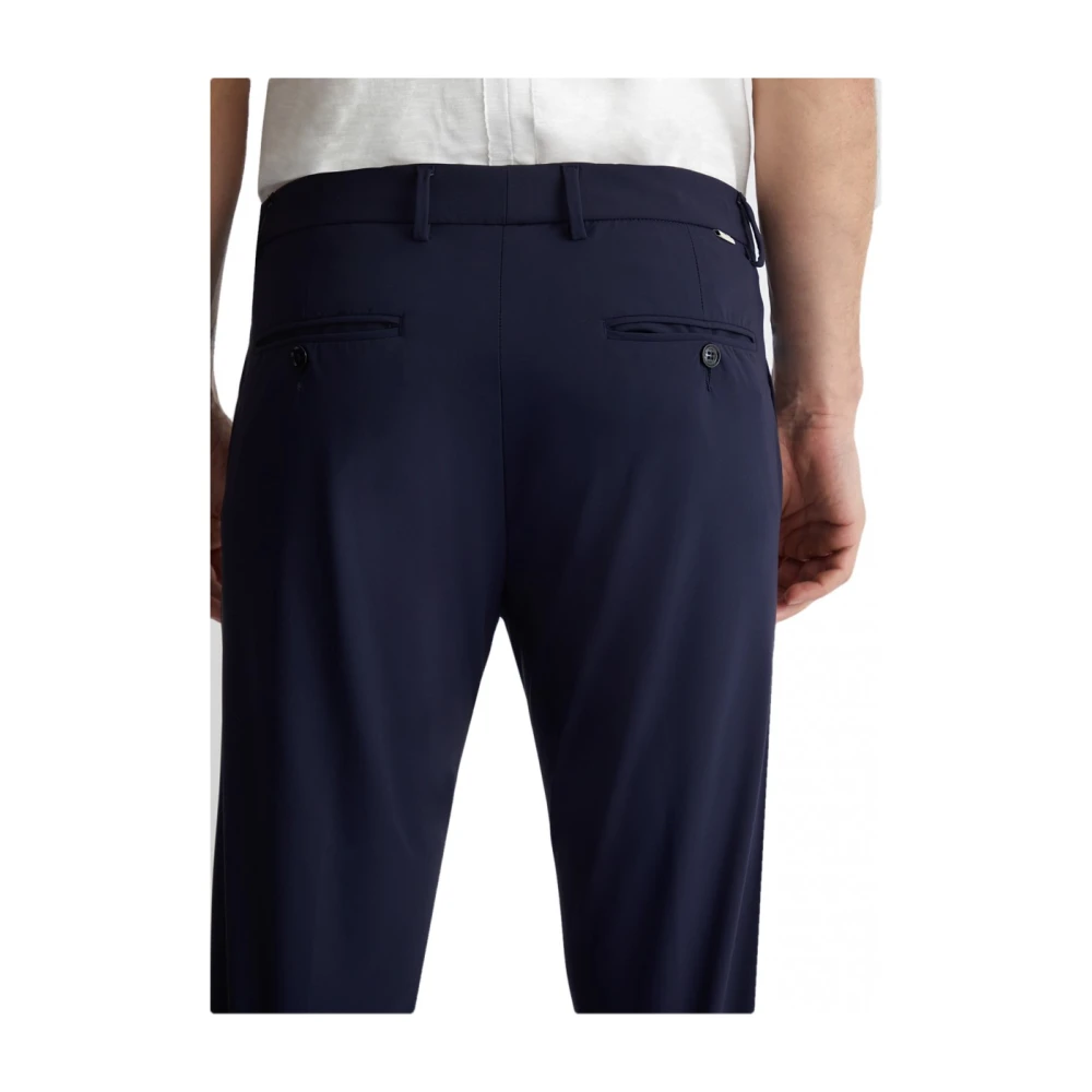 Liu Jo Slim Bistretch Chino Broek Blue Heren