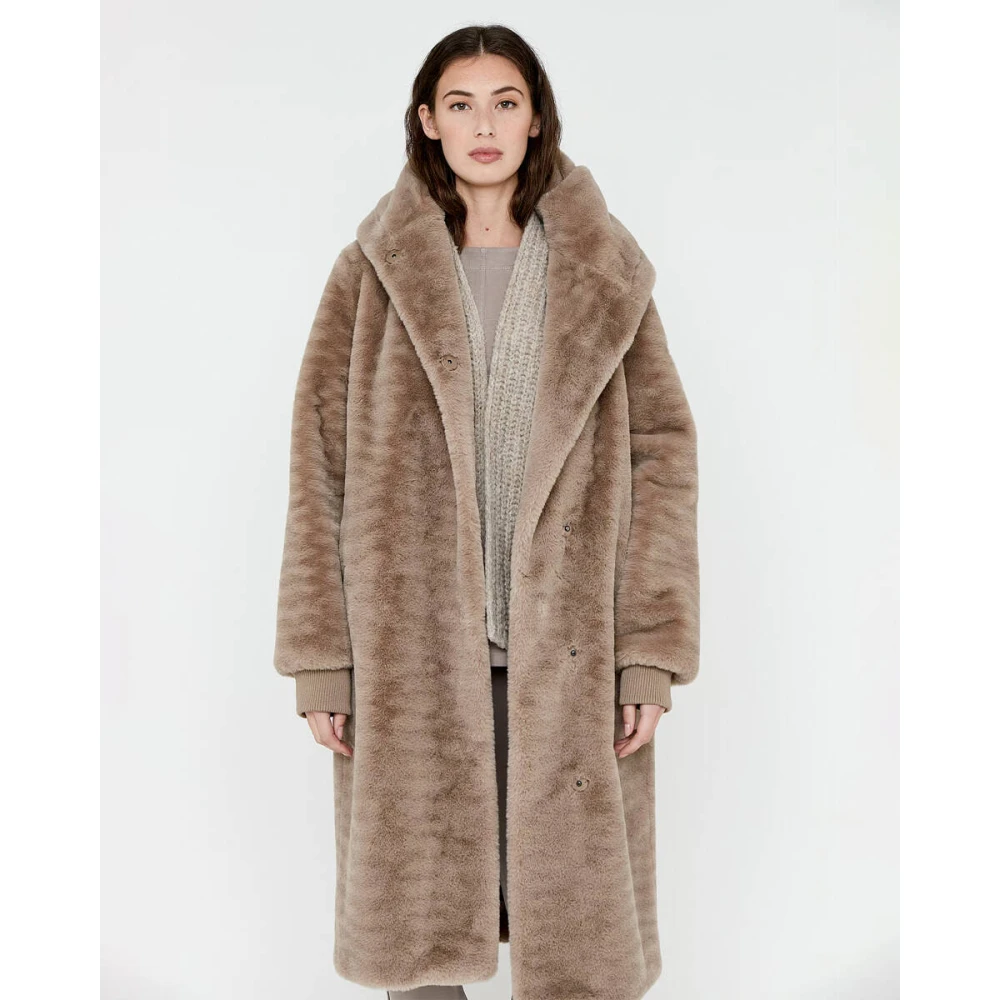 Moscow Stijlvolle Nadjana Jas Beige Dames