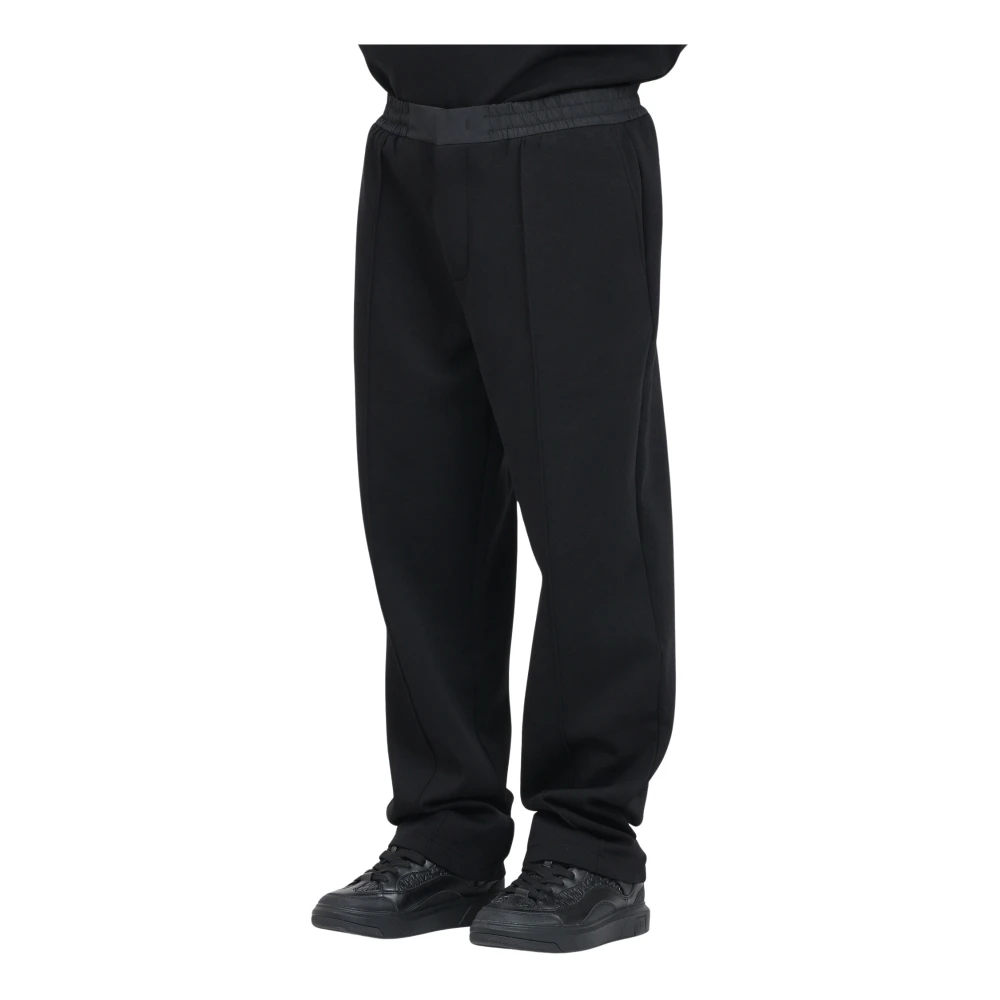 Armani Exchange Zwarte Casual Broek Regular Fit Black Heren