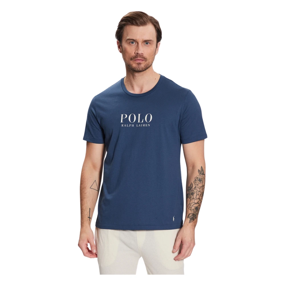 Polo Ralph Lauren Underwear T-shirt met labelprint model 'LIQUID COTTON'