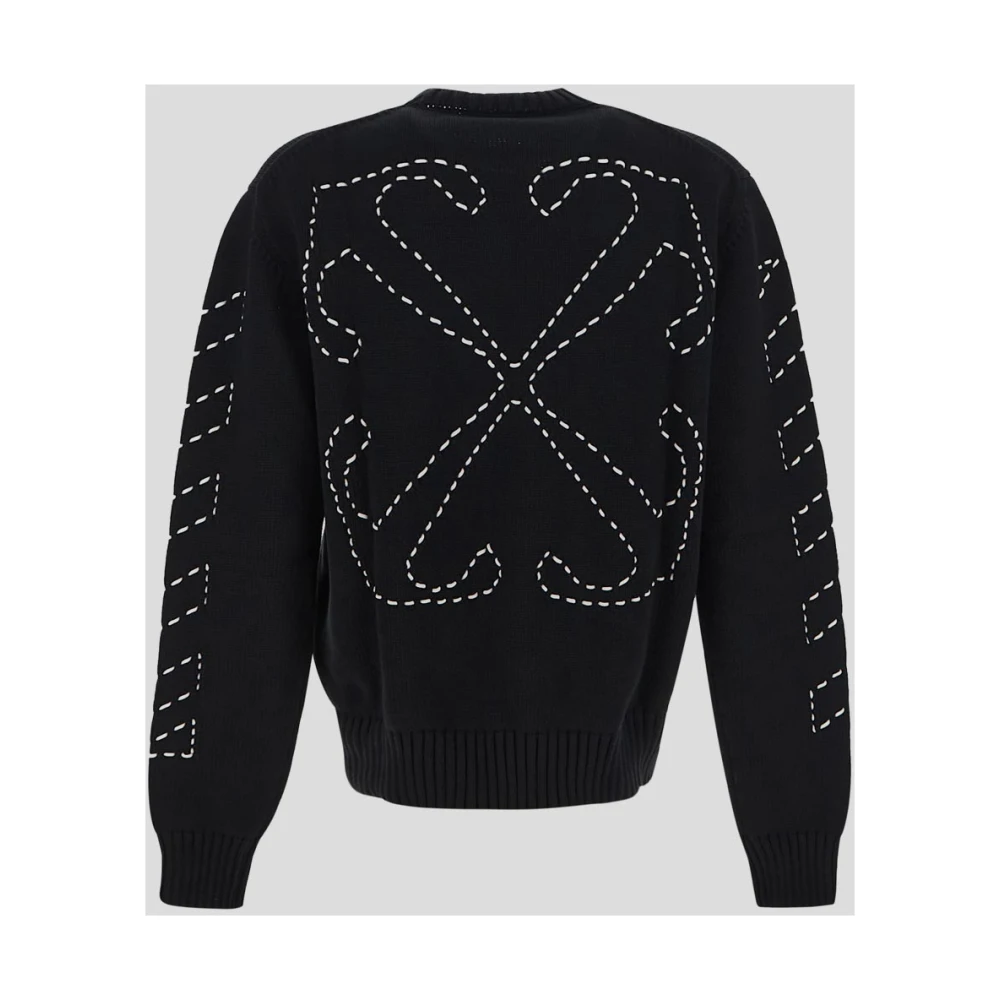 Off White Gebreide trui Black Heren