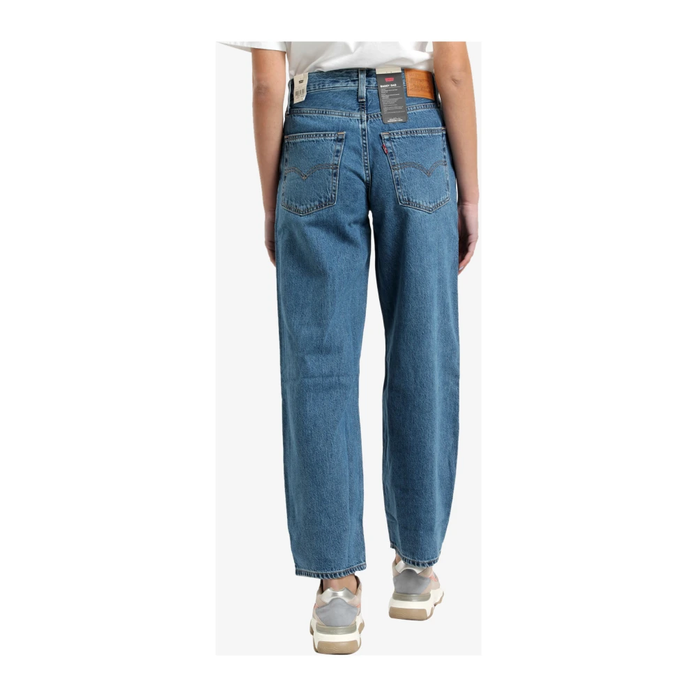 Levi's Wijde pasvorm jeans met middelhoge taille en rechte pijpen Blue Dames