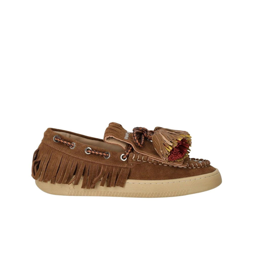 Elena Iachi Kvinno Brun Skor Dam, 37 Eu, Loafers