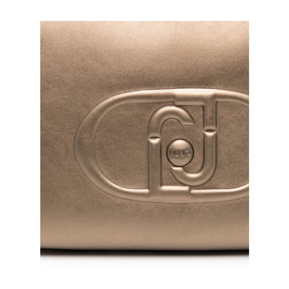 Liu Jo Metallic Finish Schoudertas Brown Dames